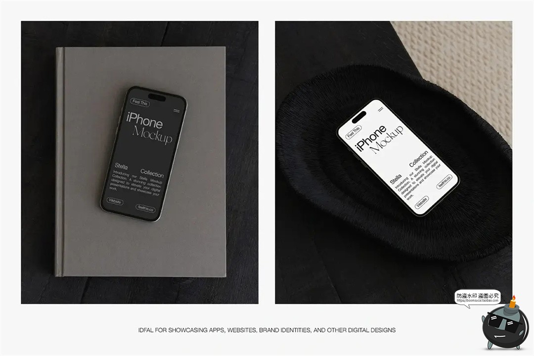 图片[4]-现代场景iPhone手机iPad平板笔记本电脑咖啡杯画册PSD模板样机-设计猿