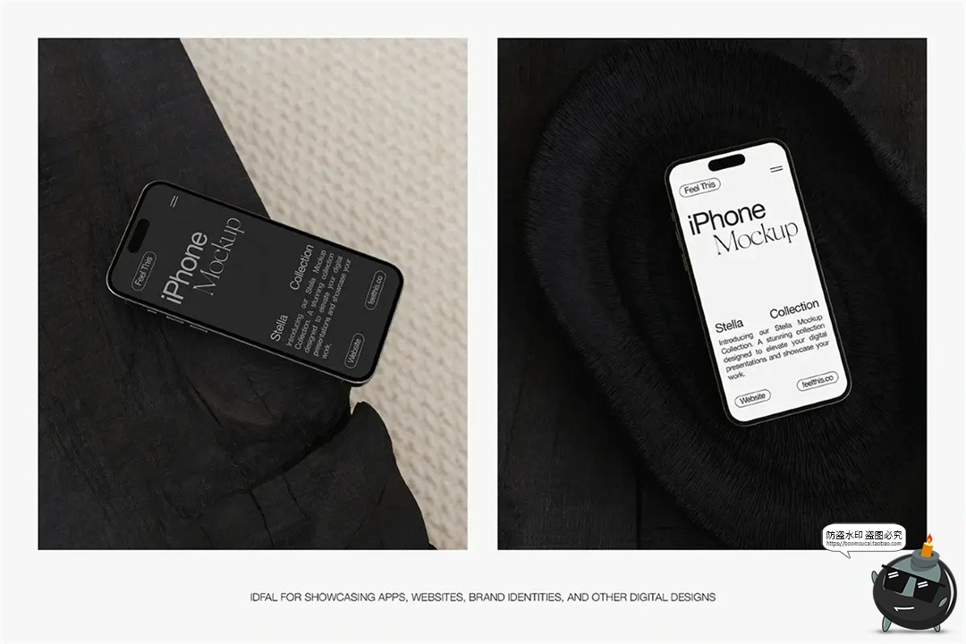 图片[5]-现代场景iPhone手机iPad平板笔记本电脑咖啡杯画册PSD模板样机-设计猿