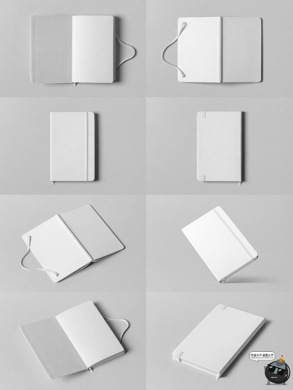 图片[5]-笔记本记事本日记本子封面效果图展示PSD智能贴图样机模板ps素材-设计猿