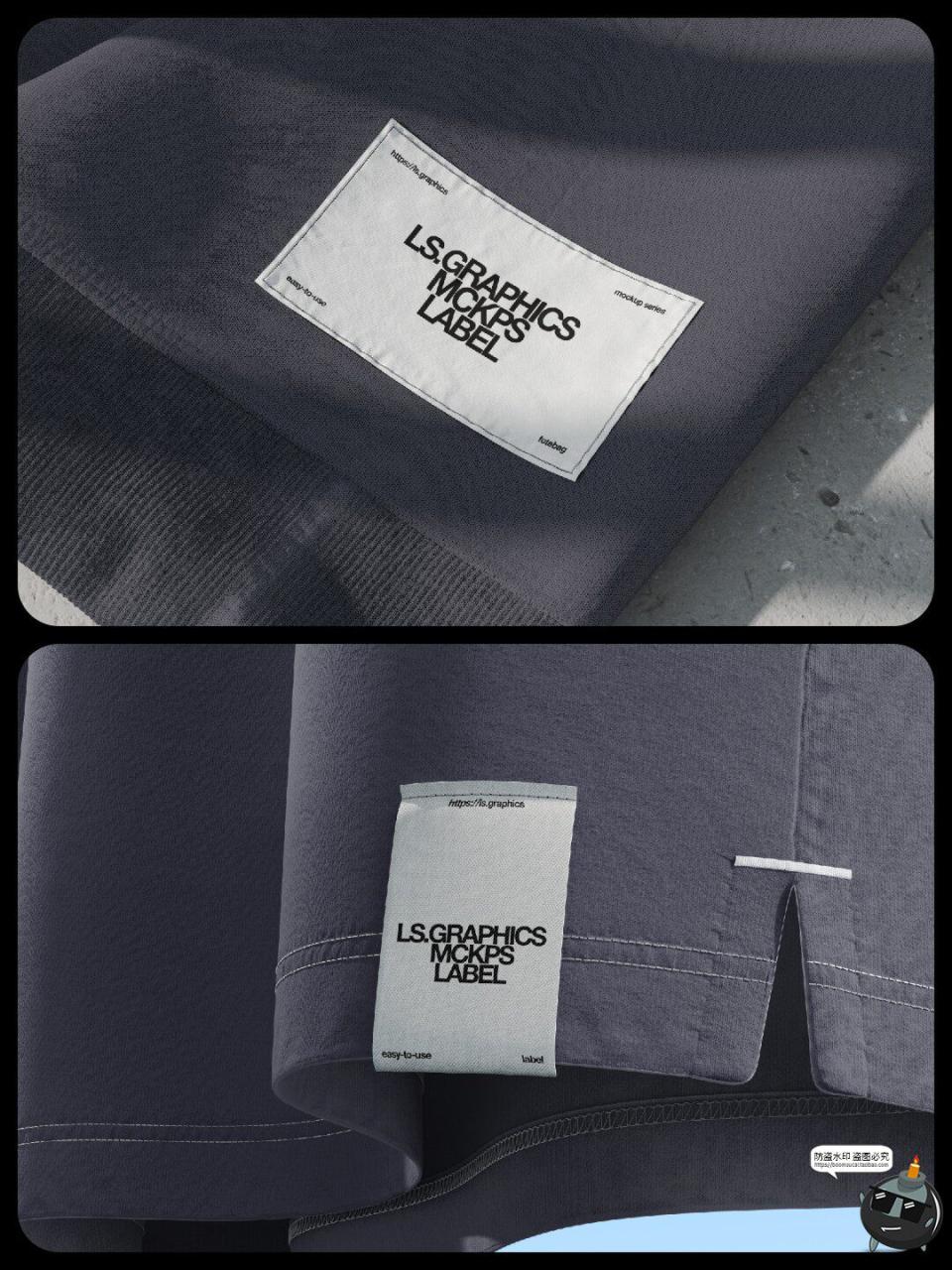 图片[7]-T恤卫衣工装帆布包渔夫帽袜子吊牌标签展示效果图PSD模板样机素材-设计猿