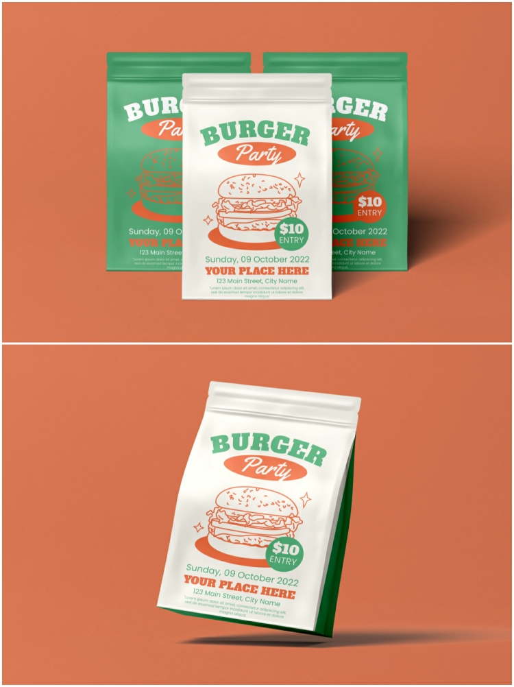 图片[2]-高级包装袋食品包装袋样机psd 咖啡零食包装设计品牌vi贴图样机-设计猿