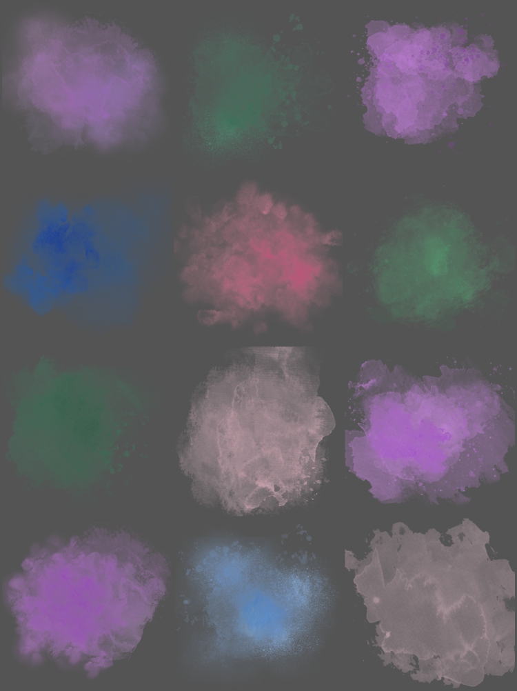 图片[2]-清新森系手绘水彩水墨水彩背景底纹纹理美工PS免抠PNG图片素材-设计猿