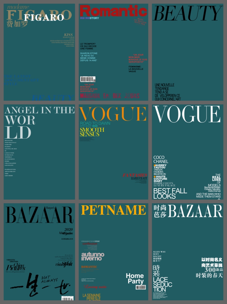 图片[2]-欧美潮流时尚中英文字杂志海报封面婚纱写真影楼PSD设计素材模板-设计猿