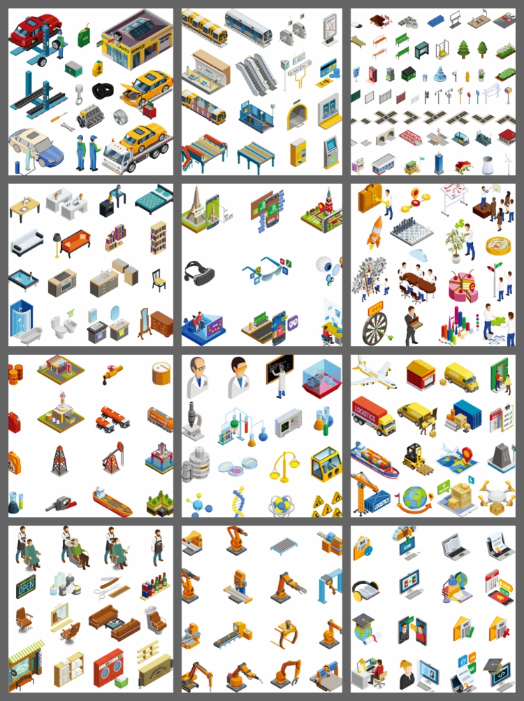 图片[10]-APP小程序首页金刚区图标分类导航菜单图标icon模板设计素材-设计猿