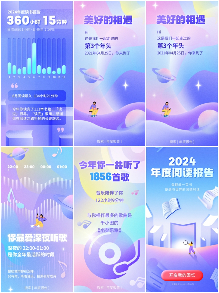 图片[3]-互联网APP平台用户年终总结账单年度报告手机H5海报PSD设计素材-设计猿