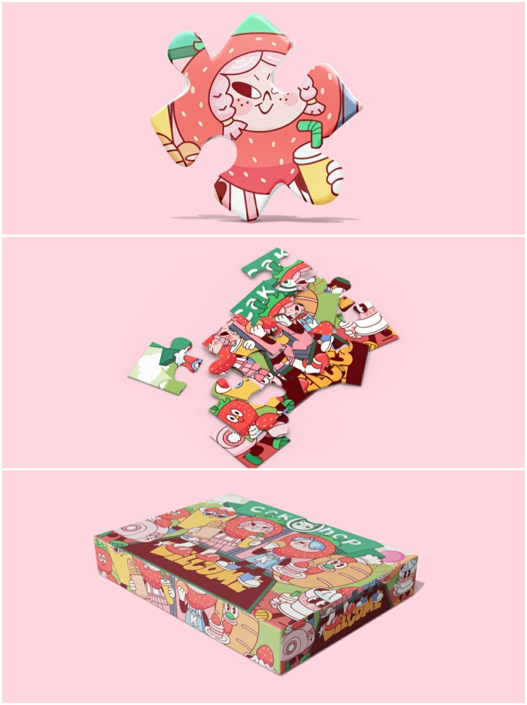 图片[3]-卡通拼图益智玩具图案包装盒效果展示VI智能贴图PSD样机设计素材-设计猿