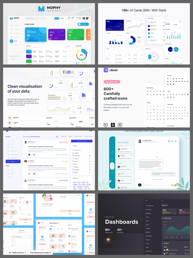 图片[3]-整套网页B端后台用户数据图表管理系统模板UI界面Figma设计素材-设计猿