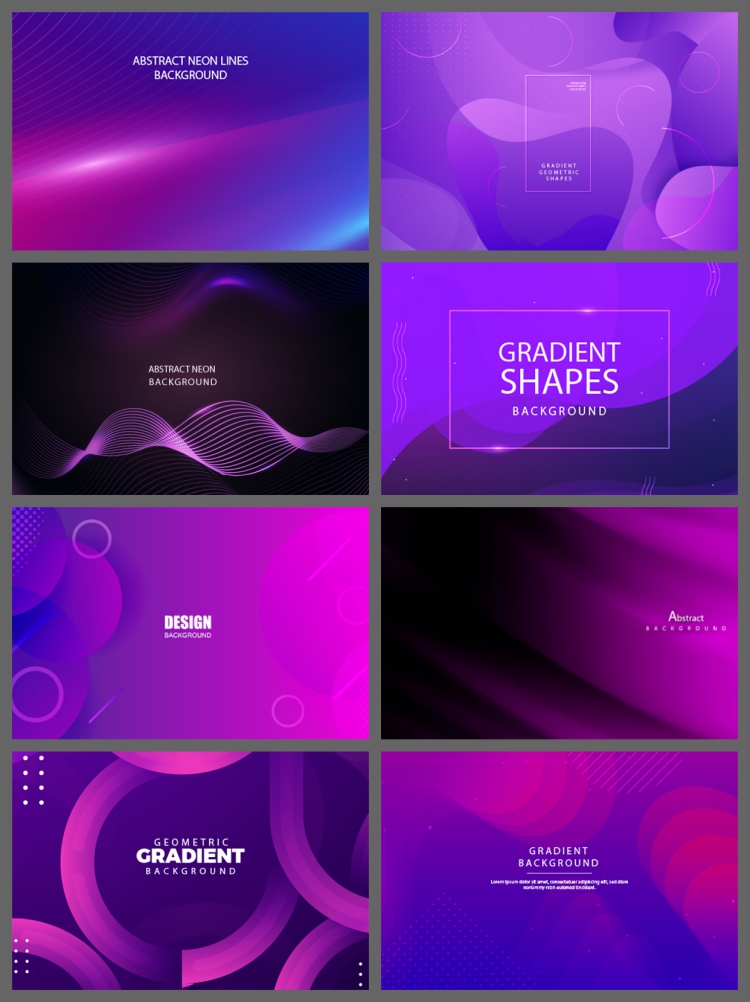 图片[3]-高级感尊贵紫色抽象线条Banner活动海报KV主视觉背景图AI设计素材-设计猿