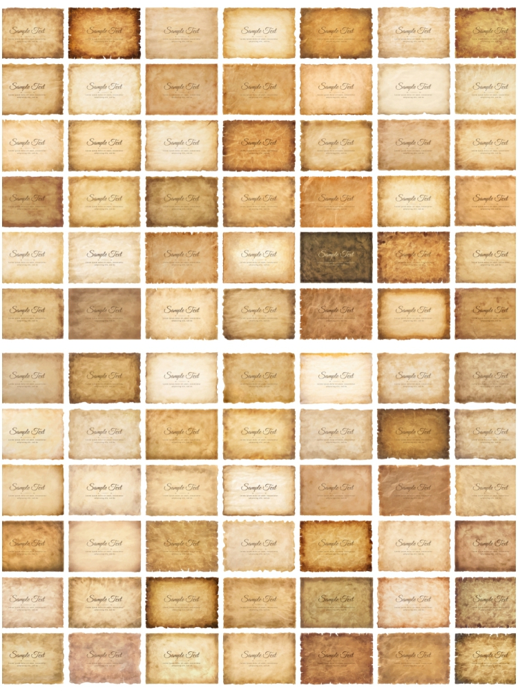 图片[3]-欧式复古羊皮褶皱纸张纹理做旧牛皮纸卷轴海报背景AI矢量设计素材-设计猿