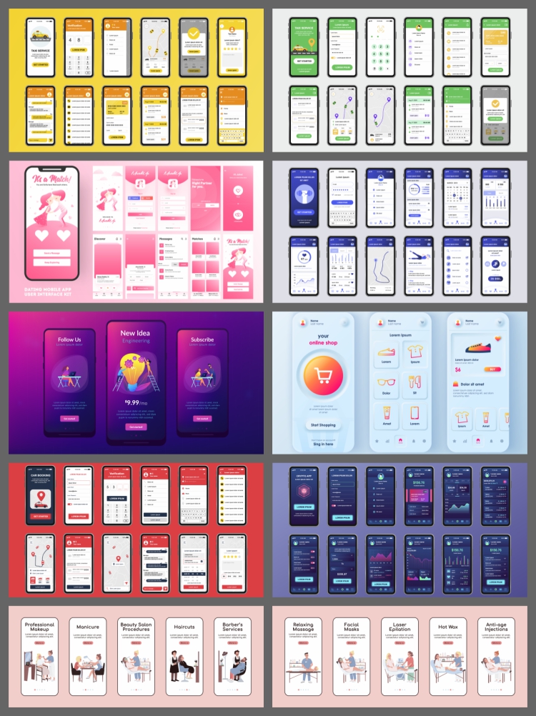 图片[3]-手机APP移动端整套UI交互界面套图AI矢量设计素材面试毕设作品集-设计猿