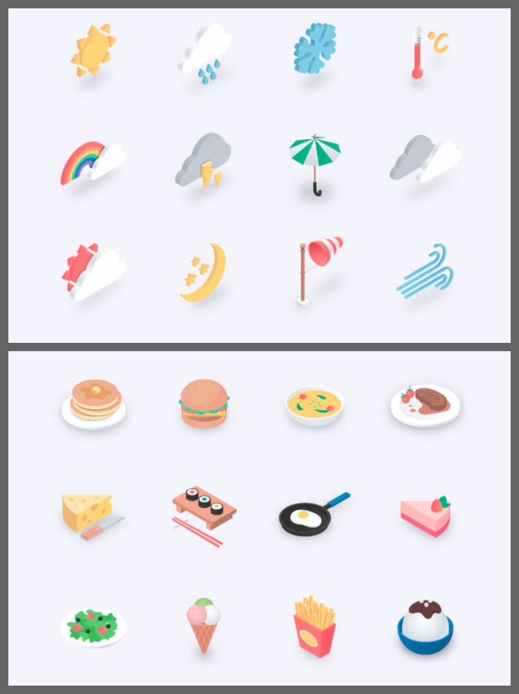图片[4]-APP小程序首页金刚区图标分类导航菜单图标icon模板设计素材-设计猿