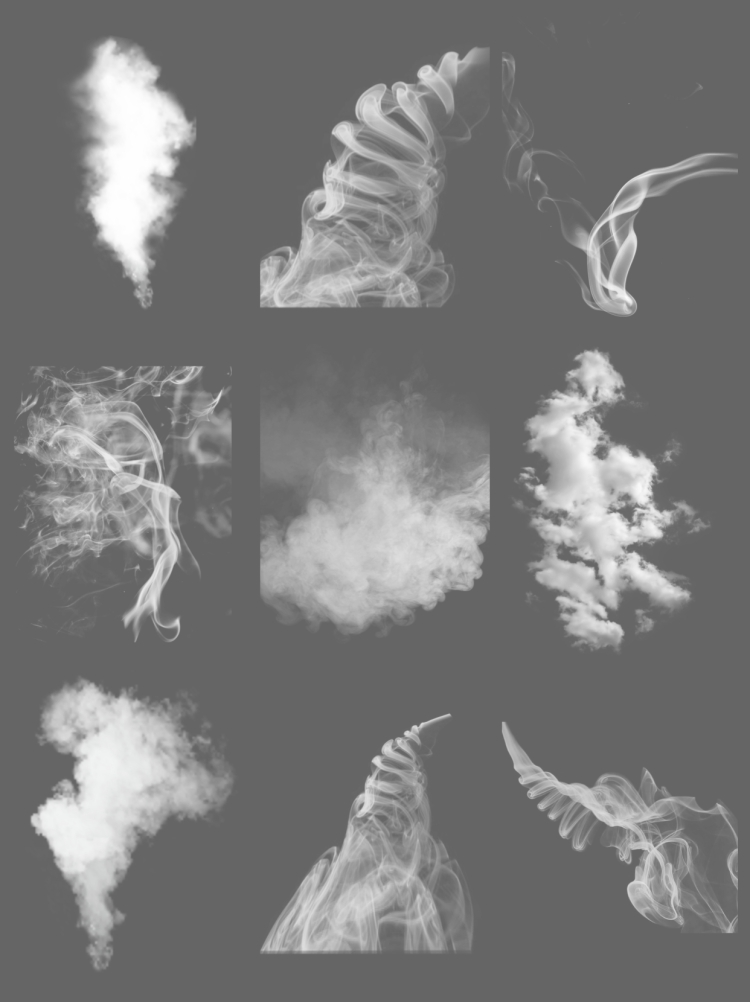 图片[4]-白色烟雾薄雾透明雾气迷雾云烟影楼摄影后期PNG免扣PS高清素材-设计猿