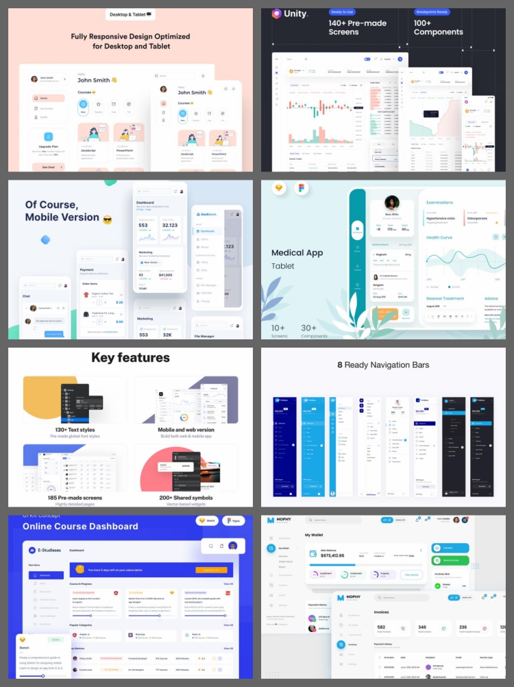 图片[4]-整套网页B端后台用户数据图表管理系统模板UI界面Figma设计素材-设计猿