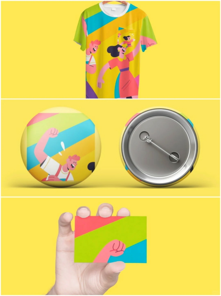 图片[5]-文创产品VI文具品牌样机钥匙扣桌旗手环卡套PSD扁平贴图模板素材-设计猿