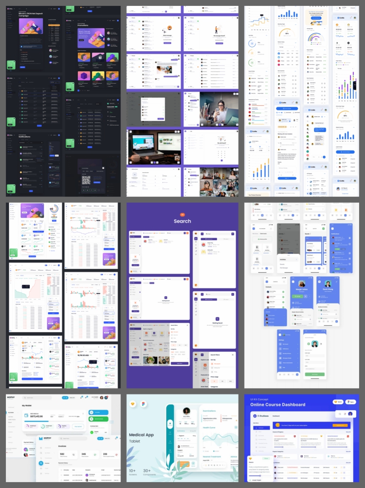 图片[5]-整套APP界面UI面试作品集figma文件设计素材UI网页后台模板-设计猿