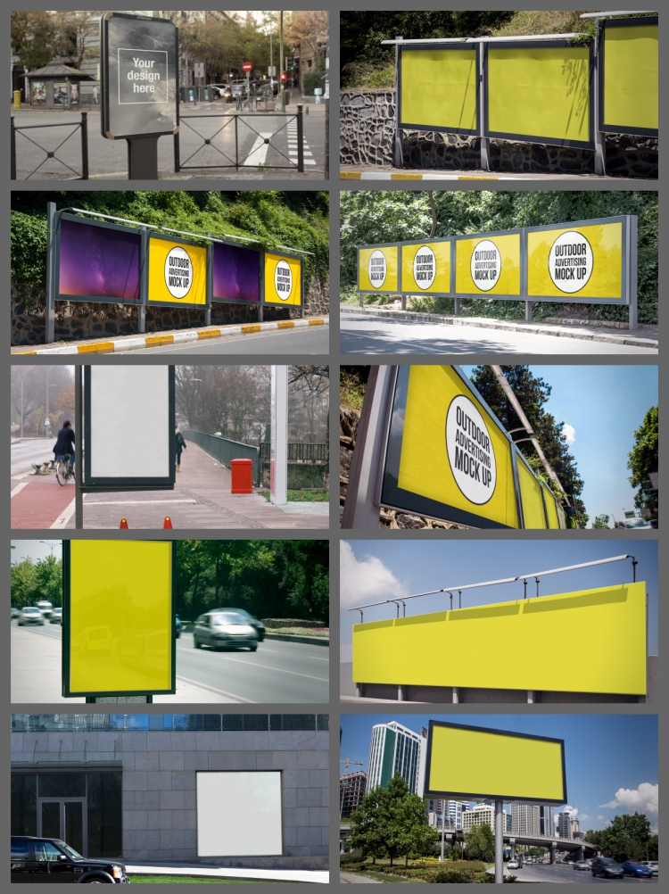图片[5]-248套psd素材模板户外广告牌海报样机灯箱公交站VI展示智能贴图-设计猿