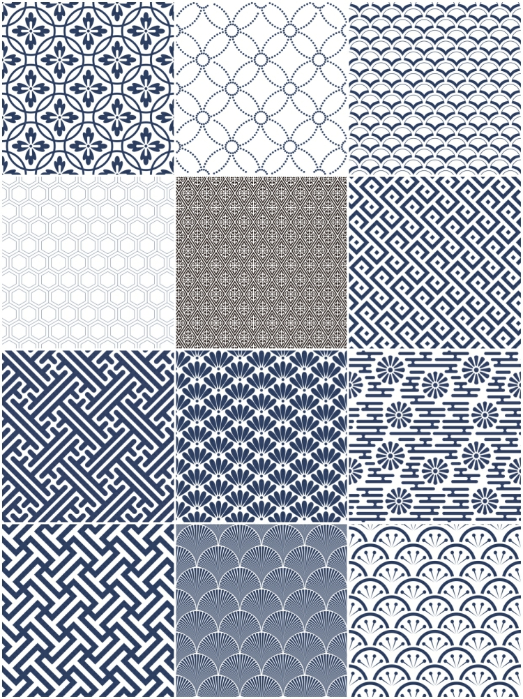 图片[6]-古风中式日式复古无缝祥纹底纹背景东方传统古典图案矢量EPS素材-设计猿