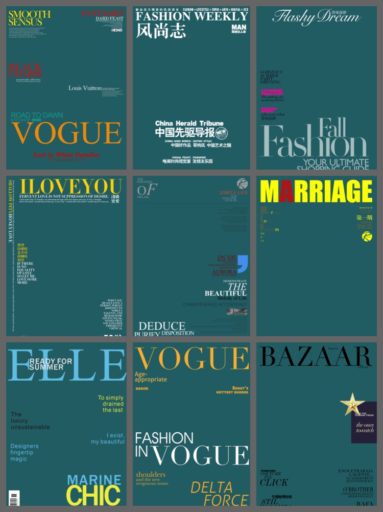 图片[6]-欧美潮流时尚中英文字杂志海报封面婚纱写真影楼PSD设计素材模板-设计猿