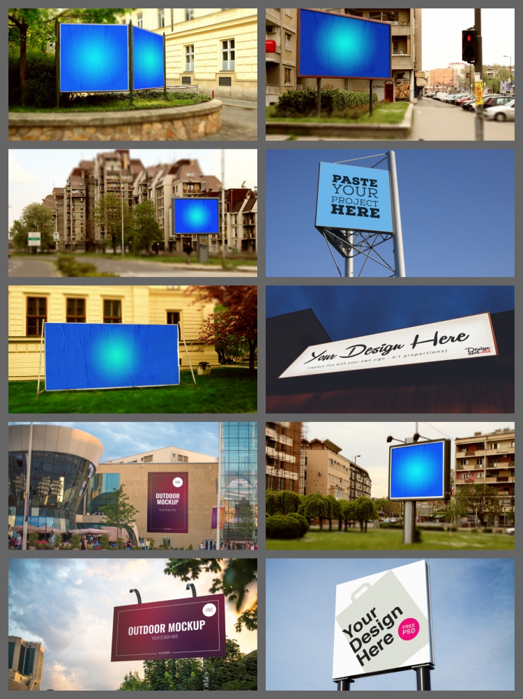 图片[6]-248套psd素材模板户外广告牌海报样机灯箱公交站VI展示智能贴图-设计猿