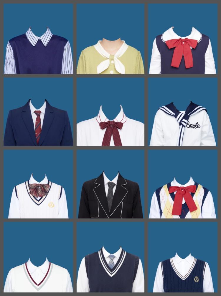 图片[7]-200+海马体证件照模板韩式学院风服装换底修图免抠psd素材模版-设计猿