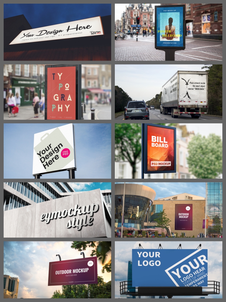 图片[7]-248套psd素材模板户外广告牌海报样机灯箱公交站VI展示智能贴图-设计猿