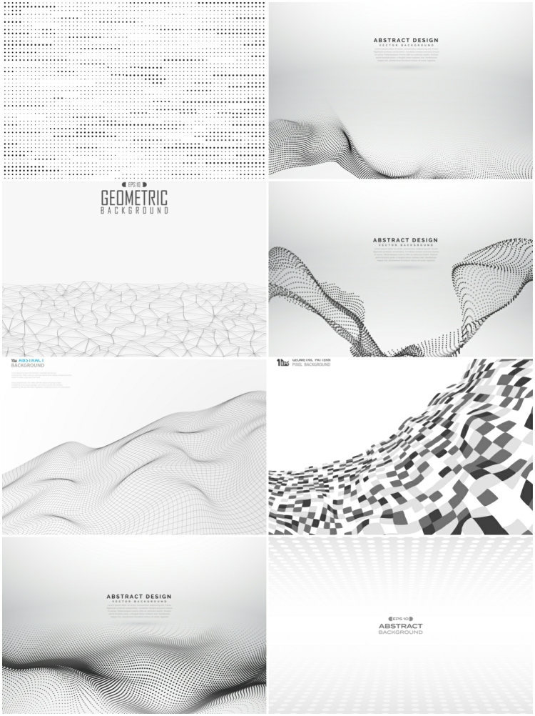 图片[7]-几何点线面创意艺术高级灰科技感商务企业PPT背景矢量ai设计素材-设计猿