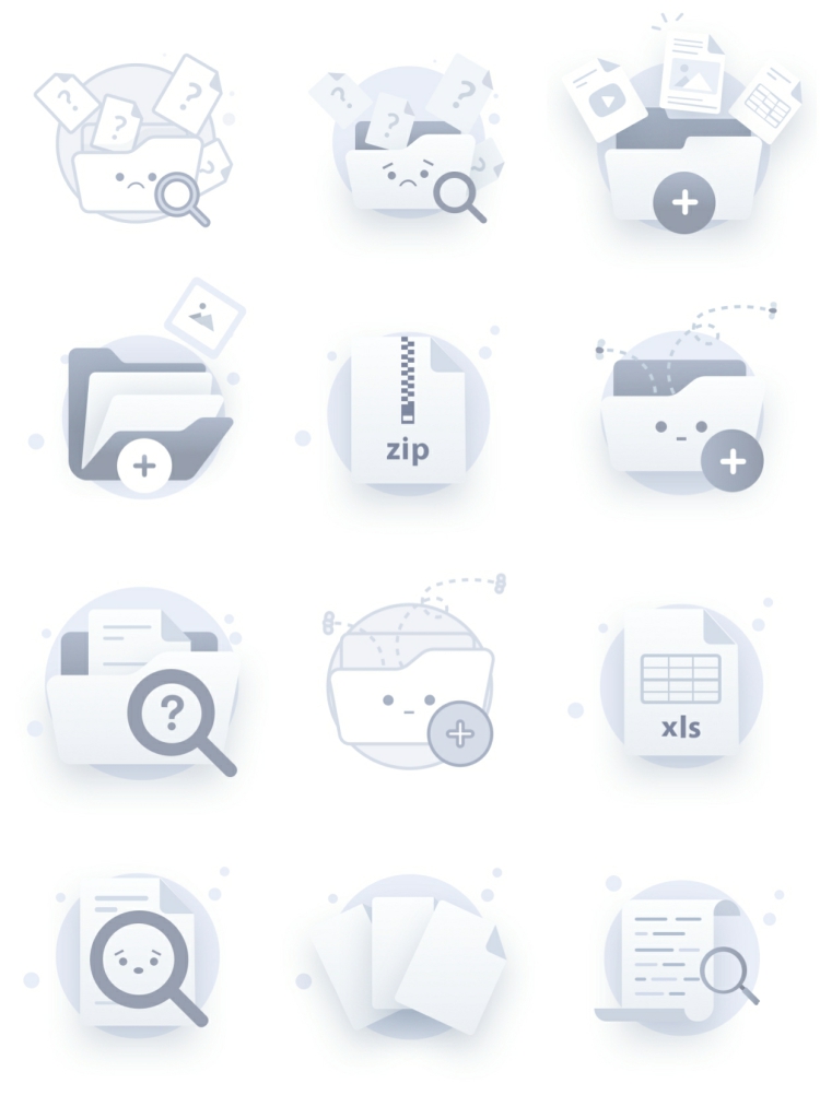 图片[8]-UI缺省页插画人物图标空状态错误提示插图ai/sketch/figma设计模-设计猿