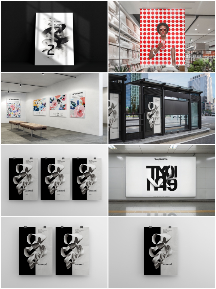 图片[8]-街头户外灯箱场景广告牌vi展示宣传海报样机PSD智能贴图设计素材-设计猿