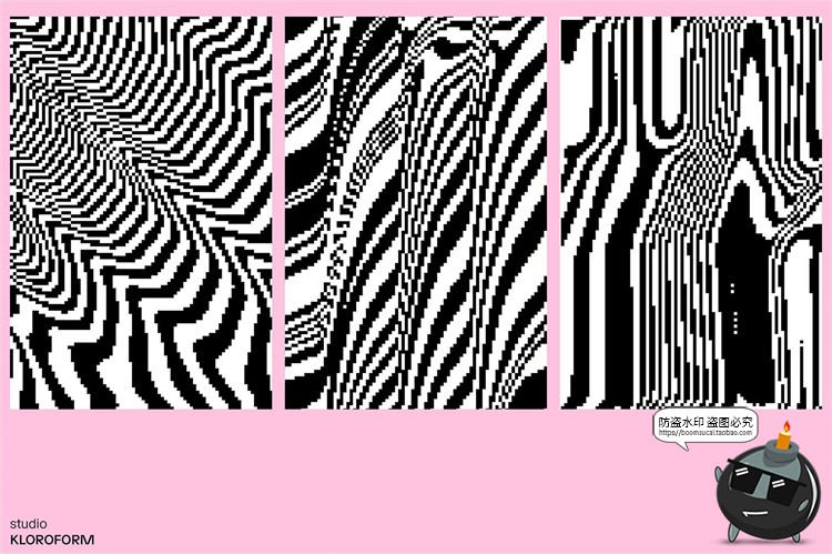 图片[17]-潮流复古像素马赛克低保真怀旧抽象艺术几何图形AI矢量PNG素材-设计猿