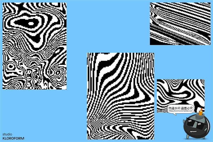 图片[20]-潮流复古像素马赛克低保真怀旧抽象艺术几何图形AI矢量PNG素材-设计猿