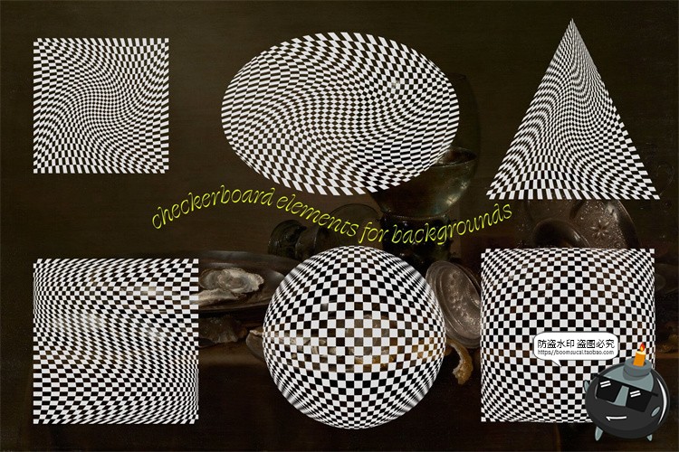 图片[5]-趣味复古Y2K潮流时尚酸性线条几何图形线框边框底纹AI矢量PNG素材-设计猿