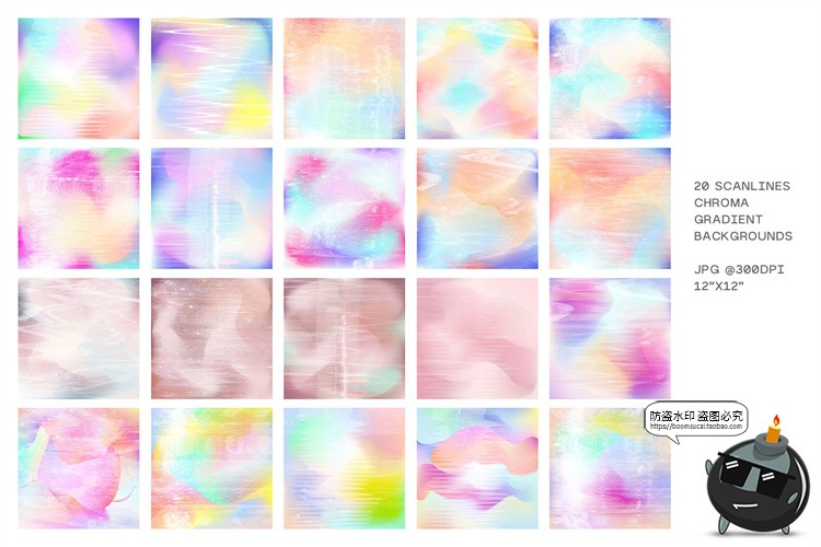 图片[4]-80款弥散故障梦幻彩虹抽象艺术时尚迷幻渐变背景底纹JPG图片素材（编号463W）-设计猿