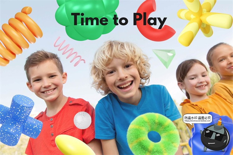 图片[4]-抽象趣味俏皮可爱柔软毛茸几何艺术形状PNG免扣元素装饰图形素材-设计猿