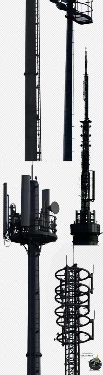 图片[5]-高清屋顶街道电线杆高压线信号天线元素TIF免抠PS后期合成素材-设计猿