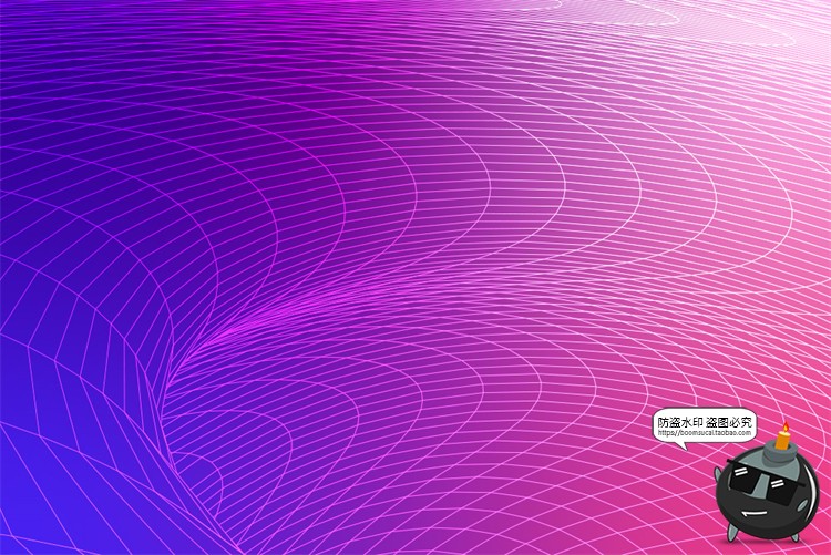 图片[12]-渐变扭曲网格科技感炫丽色彩几何线条蓝紫色底纹背景图AI矢量素材-设计猿