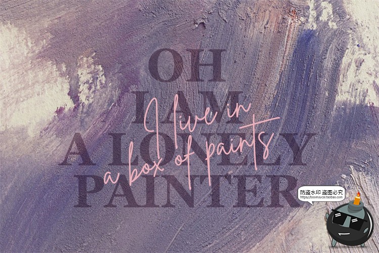 图片[5]-颜料涂料涂抹抽象艺术粉色黑白油画丙烯纹理肌理背景JPG图片素材-设计猿