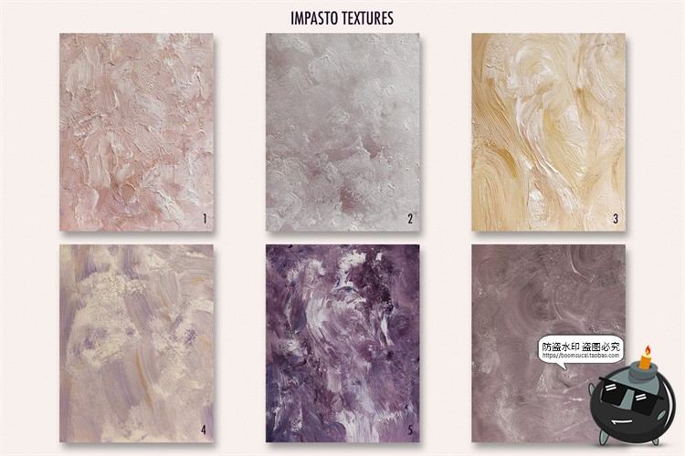 图片[9]-颜料涂料涂抹抽象艺术粉色黑白油画丙烯纹理肌理背景JPG图片素材-设计猿