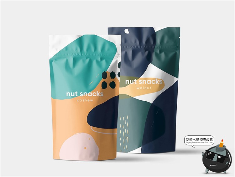 图片[4]-孟菲斯风格抽象图形包装印花底纹撞色无缝拼接背景图案AI矢量素材-设计猿