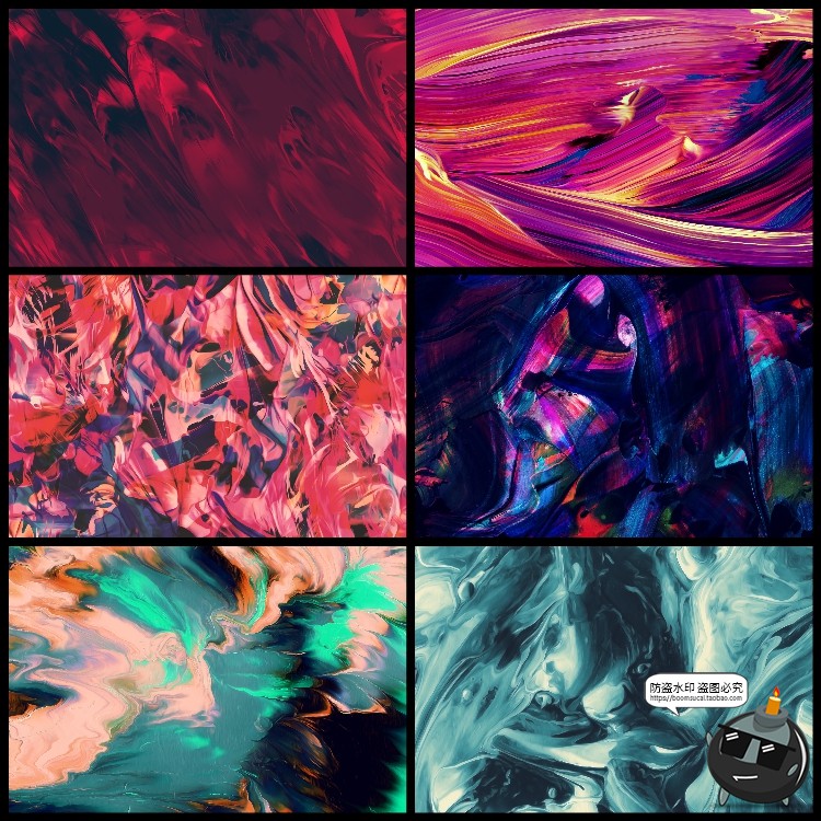 图片[5]-油画颜料油漆彩色晕染抽象混合底纹背景JPG高清图片后期合成素材-设计猿