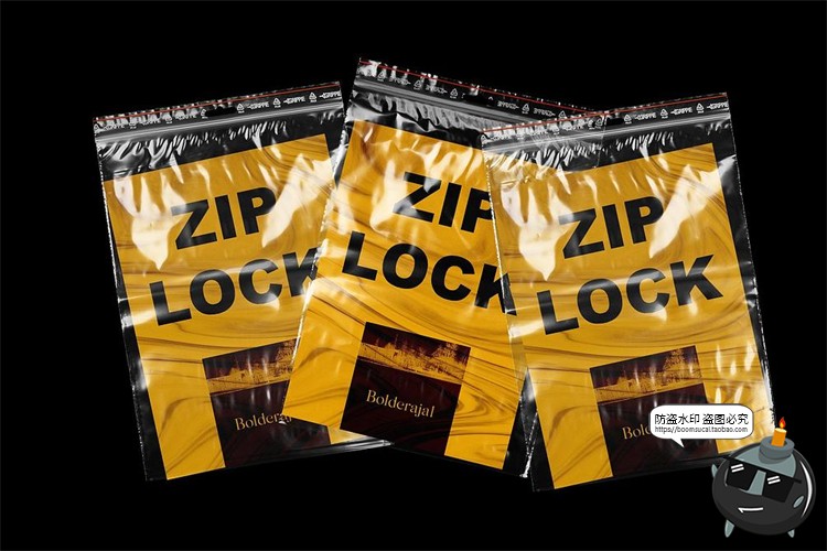 图片[2]-褶皱透明真空塑料袋塑封袋密封自封袋薄膜后期合成PSD模板PS素材-设计猿