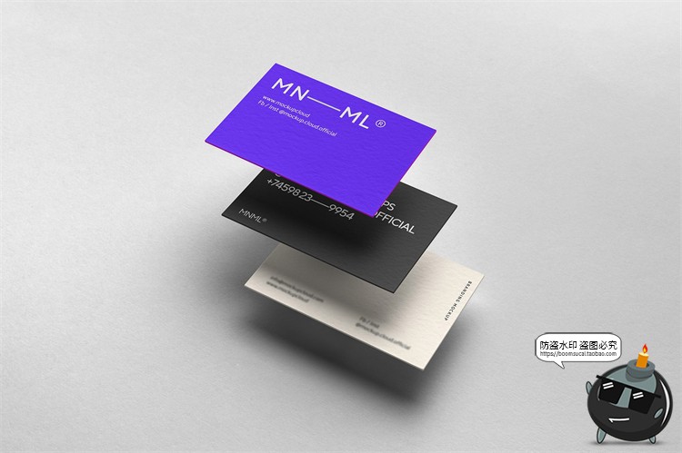 图片[6]-极简排版现代企业文具名片品牌mockups样机vi提案PSD模板PS素材-设计猿