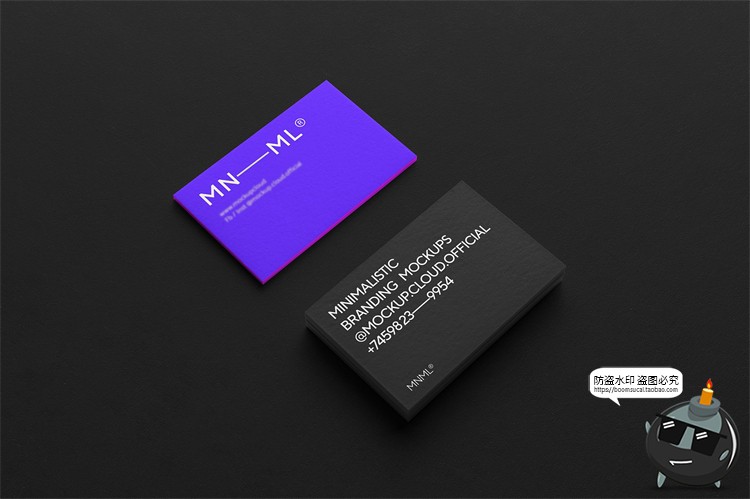 图片[8]-极简排版现代企业文具名片品牌mockups样机vi提案PSD模板PS素材-设计猿