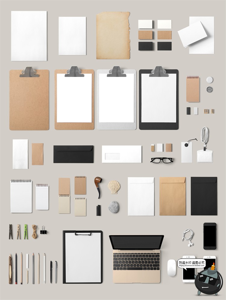 图片[8]-咖啡店奶茶店饮品品牌vi提案包装物件合集展示样机PSD模板PS素材-设计猿