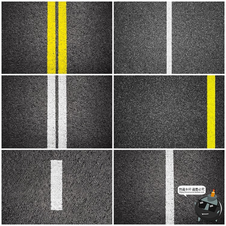 图片[1]-沥青马路公路街道柏油路面纹理平面背景后期底图JPG高清图片素材-设计猿