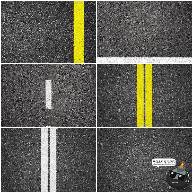 图片[3]-沥青马路公路街道柏油路面纹理平面背景后期底图JPG高清图片素材-设计猿