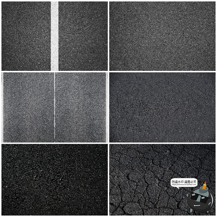 图片[4]-沥青马路公路街道柏油路面纹理平面背景后期底图JPG高清图片素材-设计猿