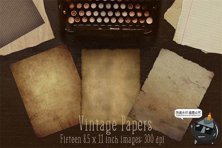 图片[1]-泛黄做旧复古纸张牛皮纸信纸纹理材质背景贴图高清JPG图片素材-设计猿