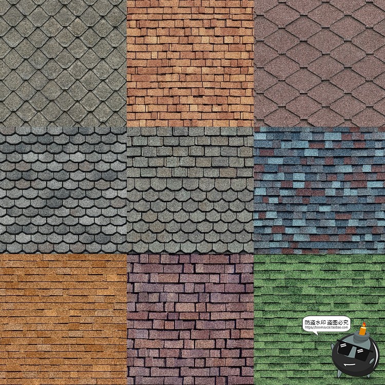 图片[7]-屋顶瓦片纹理景观建筑传统材质背景室外后期合成JPG图片素材-设计猿