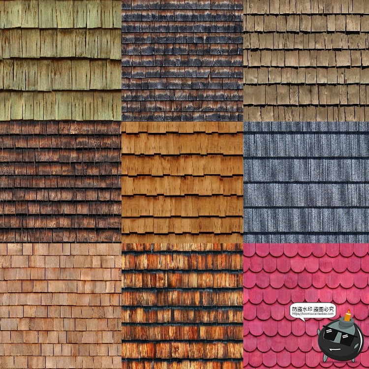 图片[11]-屋顶瓦片纹理景观建筑传统材质背景室外后期合成JPG图片素材-设计猿