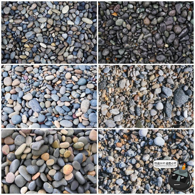 图片[1]-鹅卵石雨花石海石石块背景场景底纹美工后期合成JPG高清图片素材-设计猿